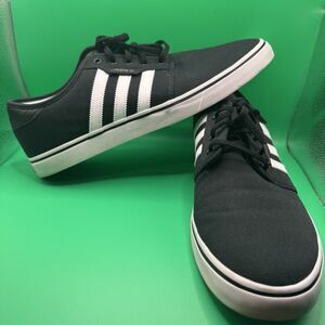 Adidas Men’s Skater Sneakers Seeley Black White Size 14
